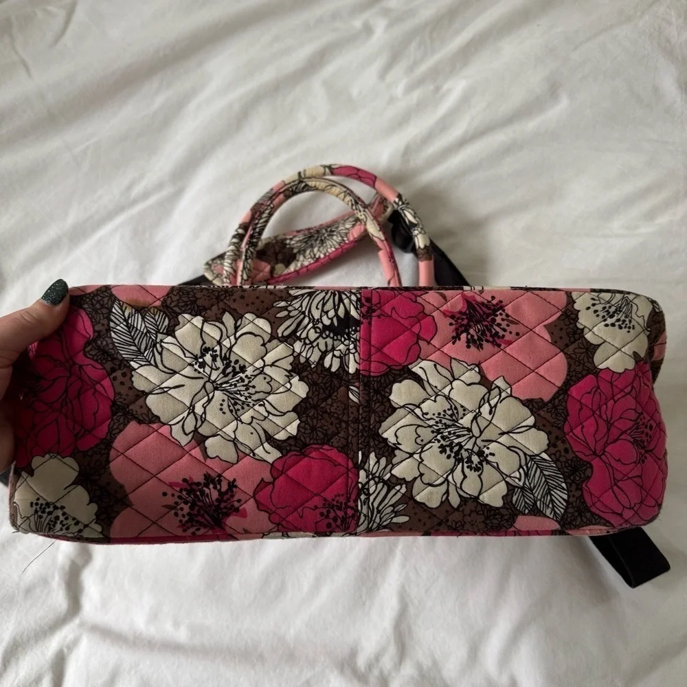 Vera Bradley mocha rouge crossbody laptop bag - Picture 9 of 10